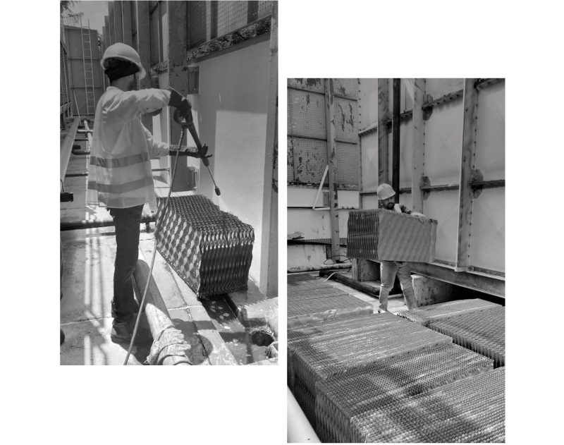PTP COOLING TOWER FILTER CLEANING